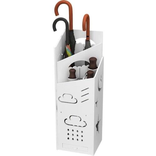 Umbrella Storage Rack Umbrella Stand Home Umbrella Holder Organizer with Water Tray and Hooks