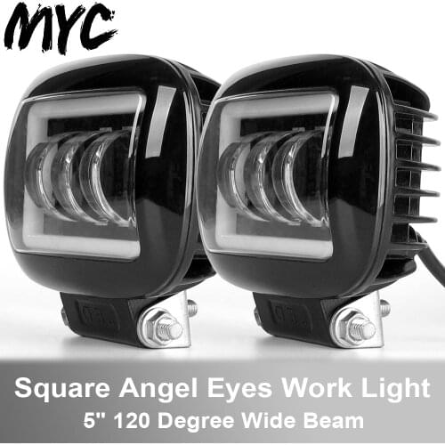 6D Lens 5 Inch Led Work Light Bar 12V 24V For Car Motorcycle UTV ATV SUV Boat Trucks Lada DRL 4x4 Offroad Flood Driving Lights