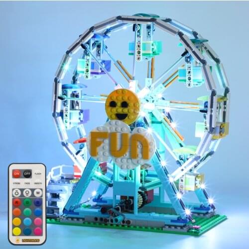 MTELE LED Light Kit for 31119 Ferris Wheel, Rerote Control