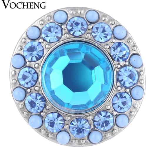 Vocheng Snap Charms 18mm Rizty Rhinestone Bead 2 Colors Button Vn-1111