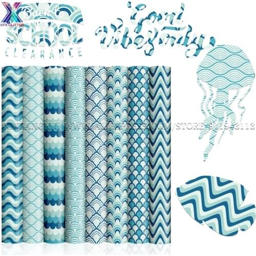 XFX Cricut Infusible Transfer Ink DIY Cricut Joy Vinyl Permanent 1 Pcs12" X 12" Japanese Style Ocean Sublimation Vinyl Transfer