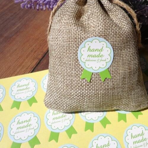 180pcs Medal Shape Scrapbooking Hand Made Paper Gifts Stickers Seals Labels for Cake Dessert Baking Packaging Sealing Sticker