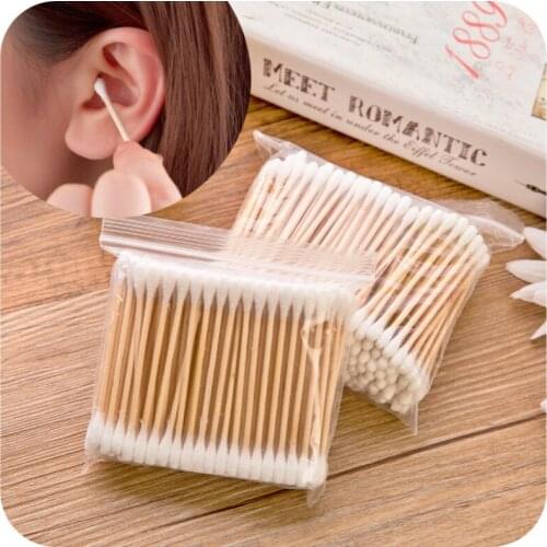 200 double head box cotton swabs cotton sticks disposable make-up remover ear stick cleaning sanitary cotton stick