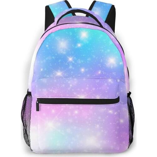 2021 Backpack Women Shoulder Bag Unicorn In Pastel Sky With Rainbow Fashion School Bag For Teenage Girl Backpacks Travel Bag
