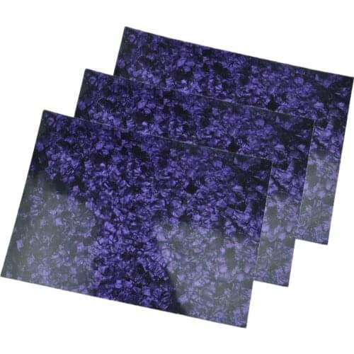 3pcs A4 Size 0.71mm Pearl Purple Celluloid Sheet Film 210x297mm for Pickguard Custom Inlays Guitar Pick Luthier