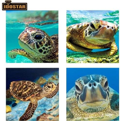 5D DIY Diamond Embroidery Beautiful Sea Turtel Full Diamond Cross Stitch Set Animal Painting Resin Hobby Craft Home Decoration