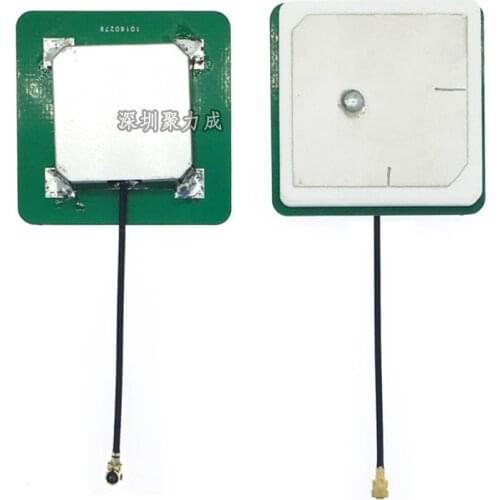 3/5/10/20/30cm long GPS Glonass BD antenna GNSS active ceramics Antenna 42dB 25*25*6mm IPEX U.fl internal For 3G 4G modem