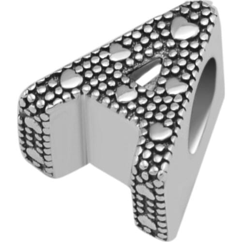 CKK Beads 2018 Letter A Charm Bead Fit Pandora Bracelets sterling silver jewelry Charms beads for jewelry making