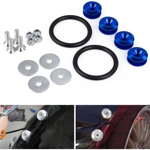Front and rear bumper hatch cover fastening screw quick release fastener washer aluminum alloy