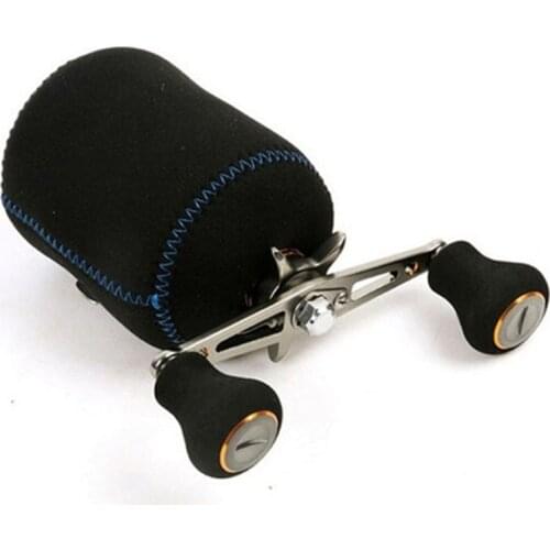 Fishing Casting Reel Cover Protective Storage Bag Spinning Reel Pouch Black