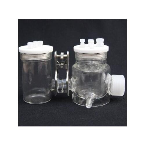 Temperature controlled photo reactor (two) K011/ quartz window / PTFE lid / can be invoiced