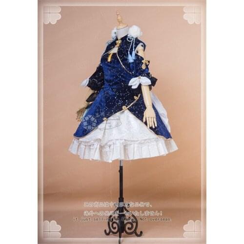 Game Fate/Grand Order FGO FES 2019 Chinese style Lily Gorgeous Blue Dress Daily Clothing Lovely full sets A