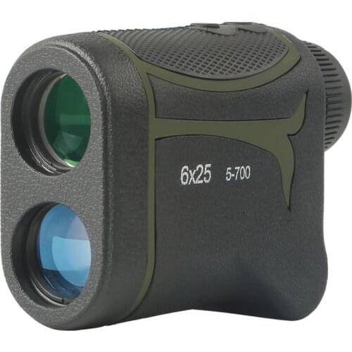 SULIKO 700m Multifunction 6x25 Laser Range Finder Telescope for Hunting Distance Angle Height Speed Rangefinder