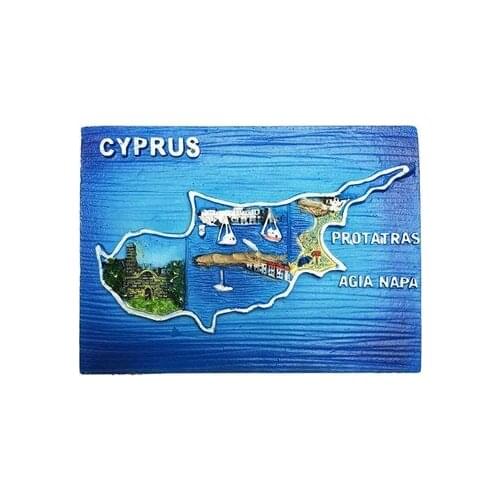 Cyprus three-dimensional scenery tourist souvenir refrigerator stickers