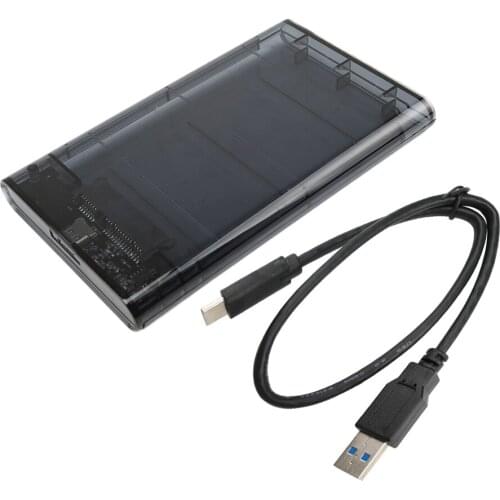 Transparent SSD HDD Case SATA to USB3.1 Laptop External Enclosure 2.5inch 7mm/9.5mm HDD Hard Disk HD Drive