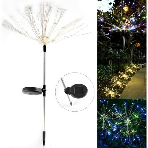 Solar Garden Decorative Lights Solar Powered 105 LED Lights Copper 2 Modes Fairy Lights for Walkway Patio Lawn Party TN8