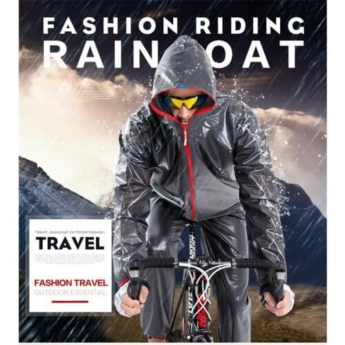 Waterproof Raincoat Suit Outdoor Fishing Hiking Travel Sports Raincoat Unisex Riding Motorcycle Rainwear Suit Adult Rain Jack
