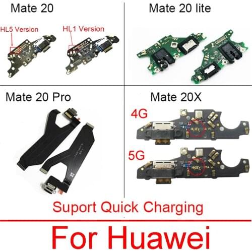 Genuine USB Charger Board For Huawei 20X 20 Lite Pro HL1 HL5 Charging Port Module Usb Connector Board Replacement Repair Parts