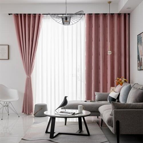 300cm Height Pink Window Blackout Curtain for Living Room Bedroom Luxury Christmas Tree High Shading Drapes Custom Made