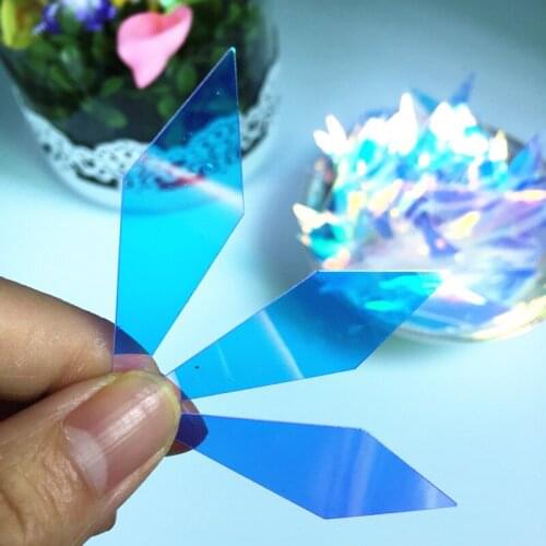 260pcs 15*50mm Transparent AB Colors Sequin Art For Crafts Spangle Bag Garment Accessories Diamond Shape Ventre Plat Paillettes