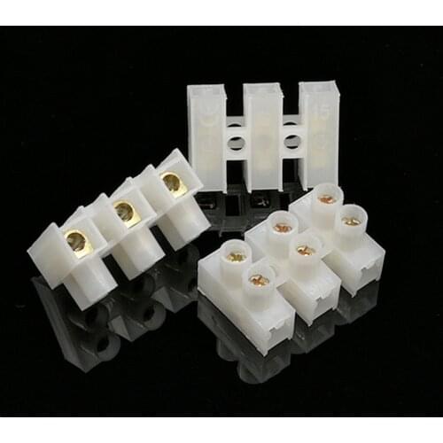 5Pcs 10A 2 Pin 3 Pin Terminal Block Wire Connector screw terminal Block Electrical Wire Connector Max 2.8mm