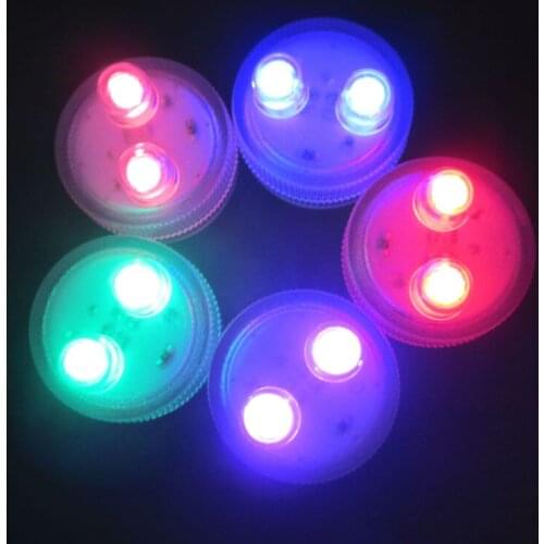 50 Pieces/Lot Battery LED Submersible Light / Party Light Decoration LED Mini Tealights for Wedding Reception