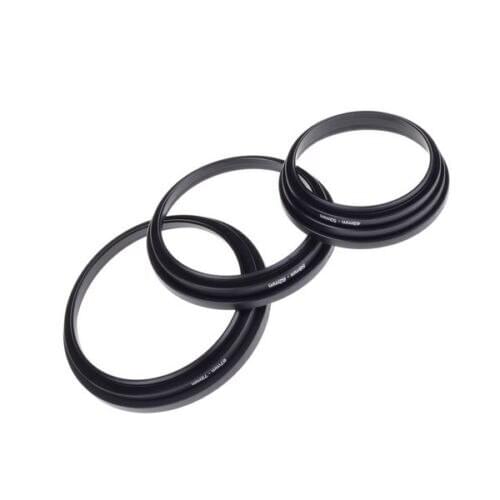 7pcs Metal Step Up Rings Aluminum Universal Lens Adapter Filter Set 49-52-55-58-62-67-72-77 mm 49mm-77mm