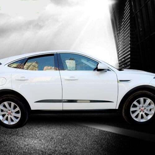 ACCESSORIES FIT FOR JAGUAR E-PACE EPACE E PACE STAINLESS STEEL DOOR SIDE LINE GARNISH BODY MOLDING COVER PROTECTOR TRIM