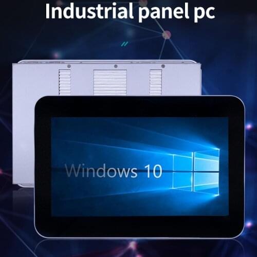 Fanless 11.6" with 2 LAN All in one pc support windows 10 capacitive Touch Screen Industrial Panel pc