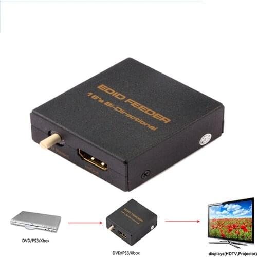 HDMI-compatible EDID Emulator Feeder Doctor 16s Bi-Directional for Handshake Problems Source and Display 3D&4kX2k supported