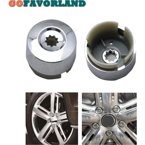 Chrome Wheel Lug Bolt Cap Cover 7L6601173A 7L6 601 173A 2ZZ For Volkswagen Touareg 2003-2016 TRANSPORTER EU 2009-2011