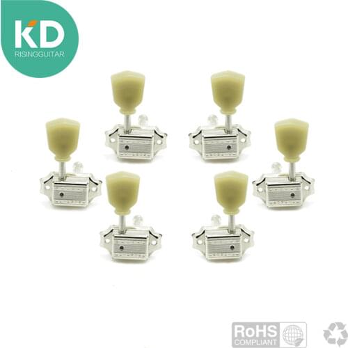 MoonEmbassy Electric Guitar Tuning Peg Vantage Style Guitar Machine Head Tuning 3L/3R for LP Guitar Repair Parts