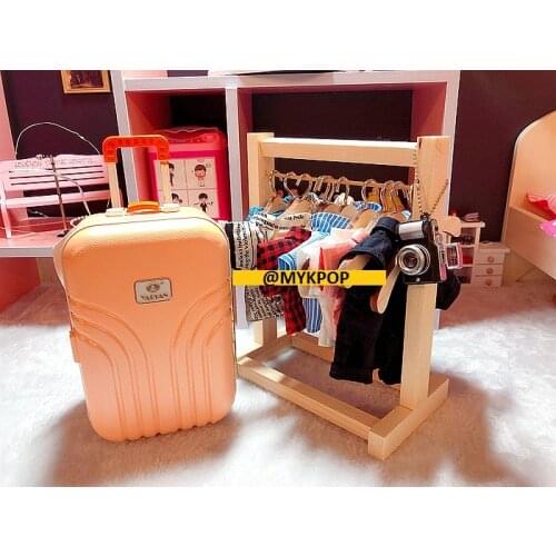 [MYKPOP]KPOP Dolls & Accessories: Luggage for 15cm 20cm Dolls Fashion Accessories KPOP Fans Collection SC20080812