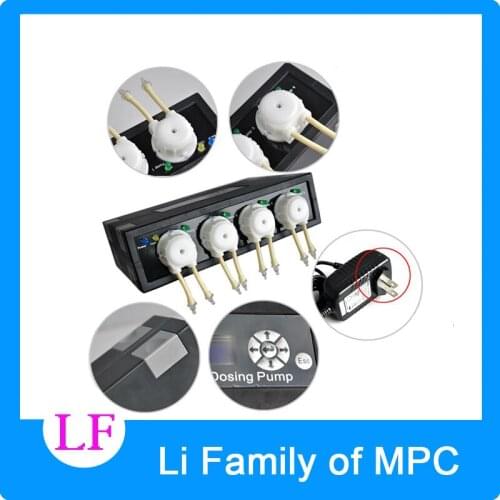 Mini Auto Dosing Pump JEBAO DP-4 for Coral Reef Aquarium 4 Pump Head For Marine Aqua 110-240V, 50/60Hz