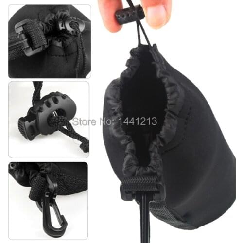 Neoprene Soft Protector Camera Lens Bag Pouch backpack -Size: S