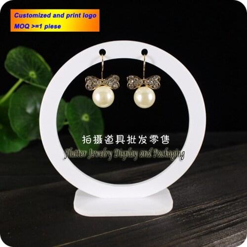 Newest Acrylic Round Earring Dislay Stand Earring Holder Pendant Showing Rack Earring Showcase