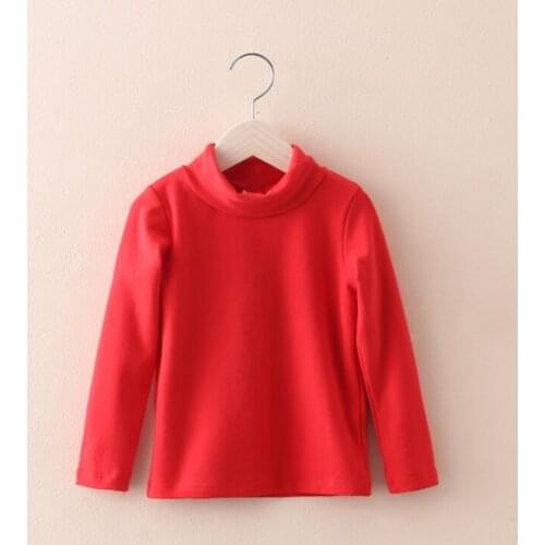 Autumn Winter Kids Turtleneck Children Sweater 10 Solid Colors Girls Sweater Boys Pullover Basic Shirt 2-10 years