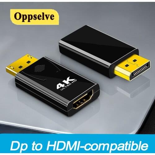 DP To HDMI-compatible 4K 1080P Adapter 60HZ Max Displayport to HDMI-compatible Converter Cable Adapter For PC HDTV Projector