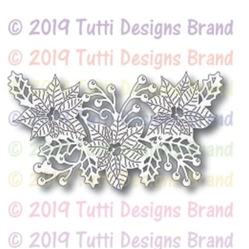 Poinsettia Arrangement 2021 Metal Cutting Dies for DIY Scrapbooking and Card Making Decor Embossing Craft No Stamp