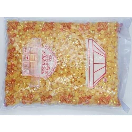 Jelly Light Peach AB 2~6mm Flatback стразы Resin Non hotfix Rhinestones in Bulk Package Nail Art Decoration for Garment