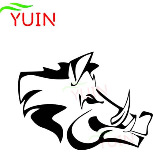 Ferocious Wild Boar Fangs Car Decals Fashion Body Window Decoration PVC Waterproof Sunscreen Stickers Can Be Customized Color