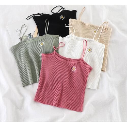 HELIAR Spring Camis Club Sexy Knitting Camisoles Female Spaghetti Tank Tops Ladies Sleeveless Solid Simple Tops Women