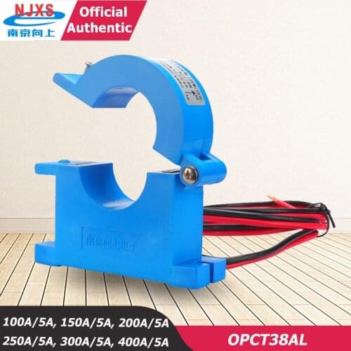 Split Core Current Transformer open type OPCT38AL-100a 5a 150/5 200a 250a 300a 400A/5A Clamp On Single Phase 3 Phase Transformer