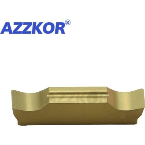 MGGN150-MGGN500 NT125 Grooving Carbide Insert CNC Lathe Turning Tools For Steel Maching AZZKOR Lathe Grooving Inserts 10pcs