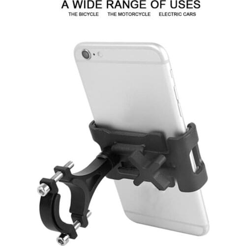 360 Degree Rotatable Bicycle Phone Holder Universal Aluminium Alloy Bike Bicycle Handlebar Mount Phone Holder for Mobiles GPS