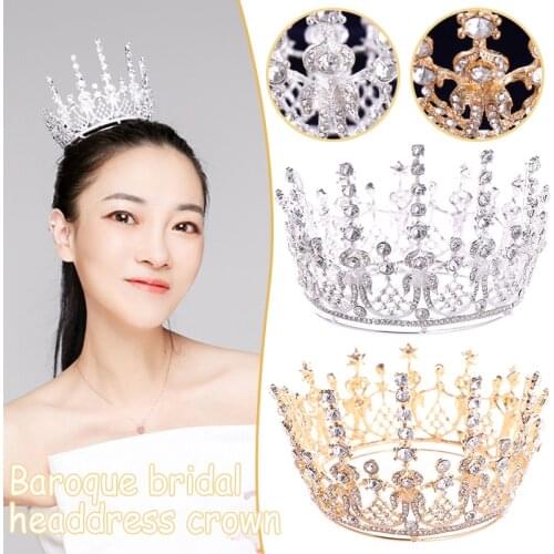 Jeweled Crowns Beautiful Headpiece Wedding Crown Wedding Tiaras Hair Accessories for Prom Birthday Costume Party LXH