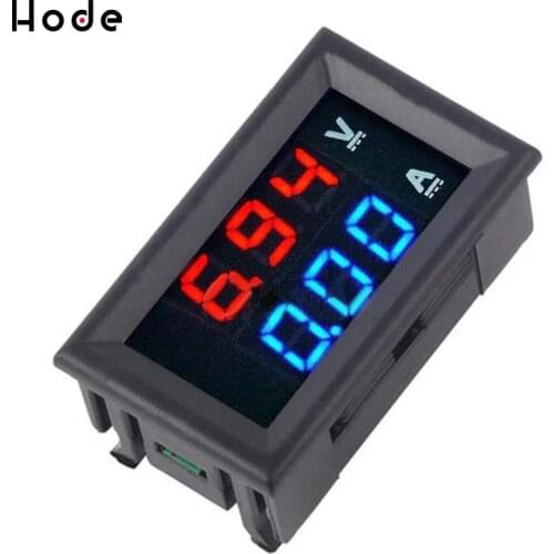 0.36inch Mini Digital Voltmeter Ammeter DC 100V 10A Voltmeter Current Meter Tester Blue+Red Dual LED Display