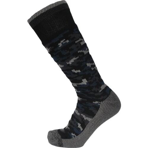 1 Pair Winter Warm Wool Terry Thick Mens Socks Camouflage Color Snowboard Socks Ski Socks