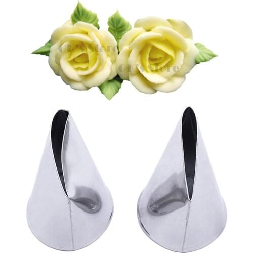 Big Rose Petal Icing Nozzle Decorating Tip Sugarcraft Cake Cupcake Decorating Tools Baking Tools