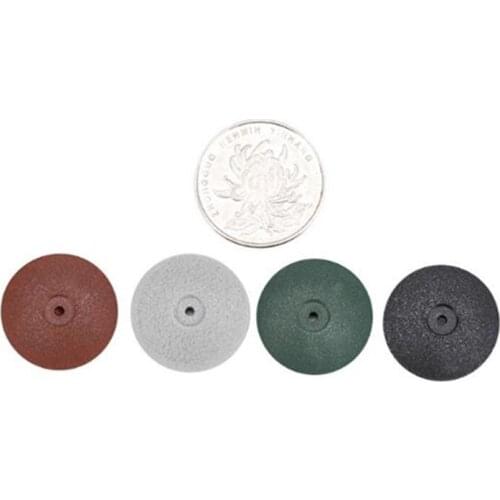 100pcs/box Dental Rubber Wheel Polishing Wheel Dental Lab Materials Abrasive Polish Dental Jewelry Rotary Tool 4 Colors
